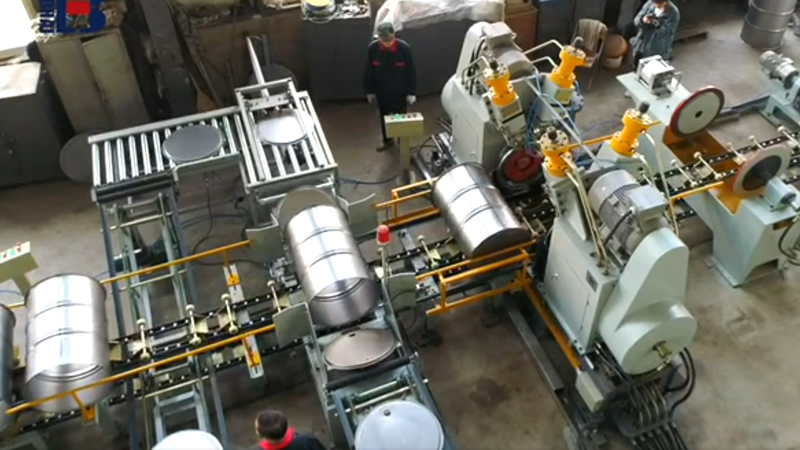 Линия по производству стальных бочек